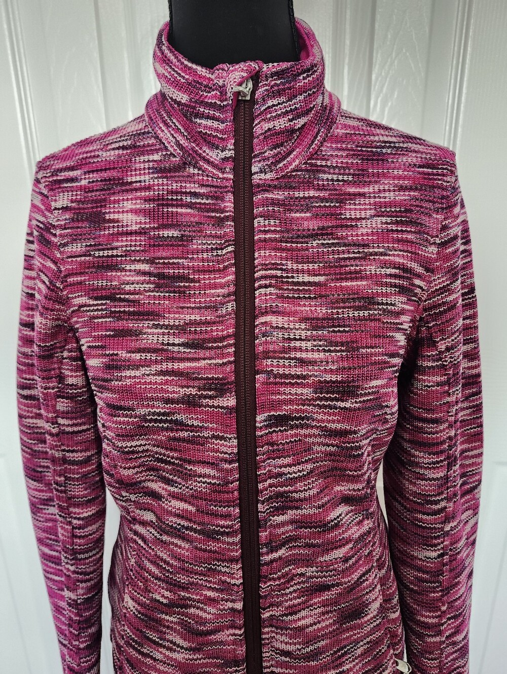 Spyder Size Small Pink Long Sleeve Zip Up Fleece Lined Jacket